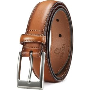 CHAOREN Leather Ratchet Belt Men 1 1/8" Formal